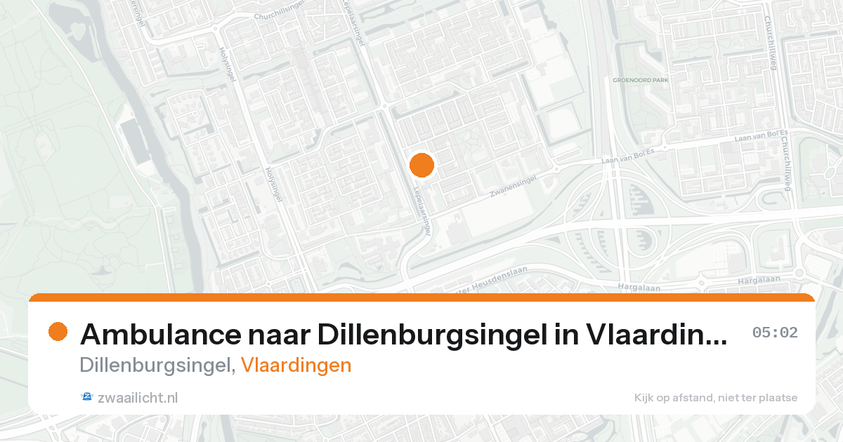 Ambulance naar Dillenburgsingel in Vlaardingen — 31 jan 2026