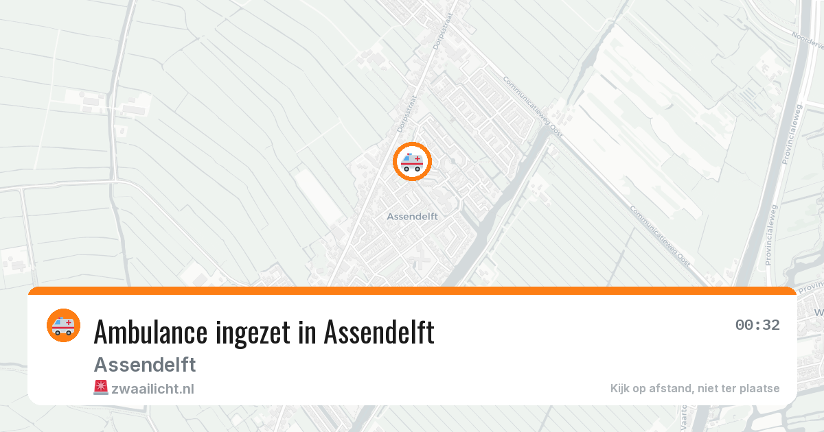 Ambulance ingezet in Assendelft — 4 jun 2026
