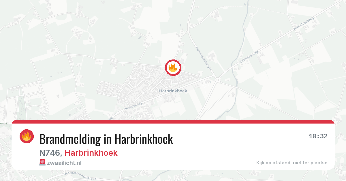 Brandmelding in Harbrinkhoek — 28 jul 2026
