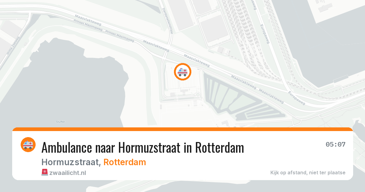 Ambulance naar Hormuzstraat in Rotterdam — 13 mei 2026