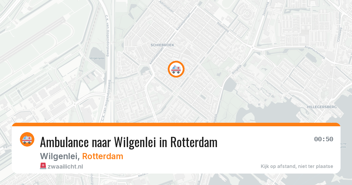 Ambulance naar Wilgenlei in Rotterdam — 7 jul 2026