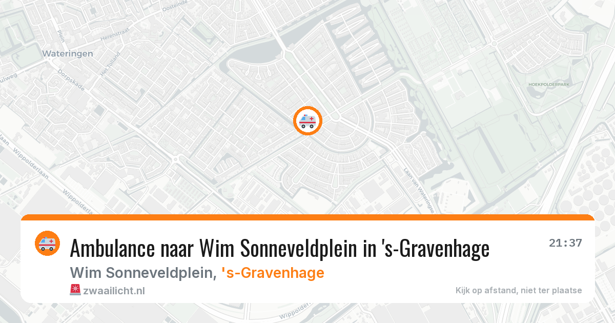 Ambulance naar Wim Sonneveldplein in 's-Gravenhage — 28 jul 2026