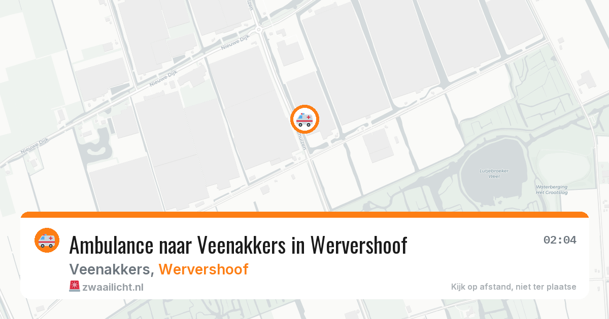 Ambulance naar Veenakkers in Wervershoof — 13 apr 2026