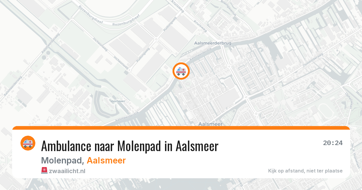 Ambulance naar Molenpad in Aalsmeer — 16 mei 2026