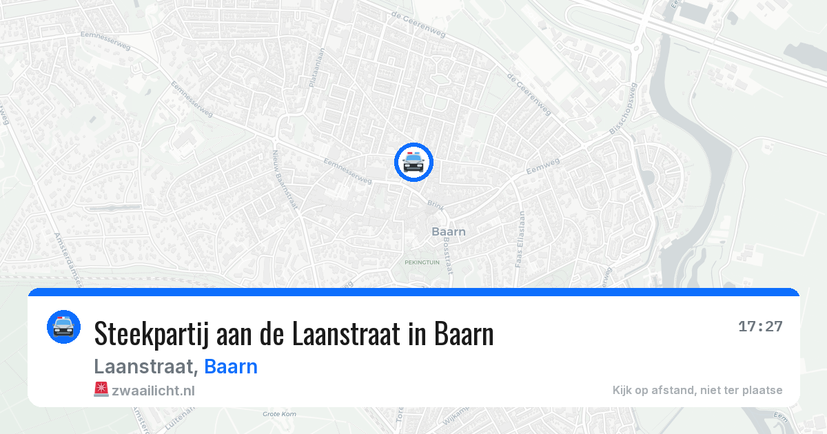 Steekpartij aan de Laanstraat in Baarn — 6 aug 2026