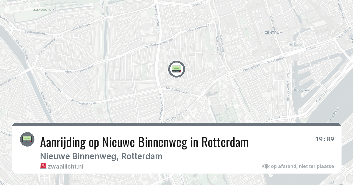 Aanrijding op Nieuwe Binnenweg in Rotterdam — 4 mrt 2026