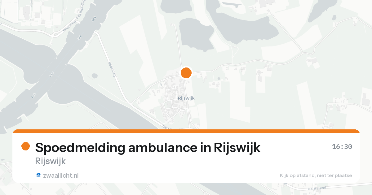 Spoedmelding ambulance in Rijswijk — 14 apr 2026