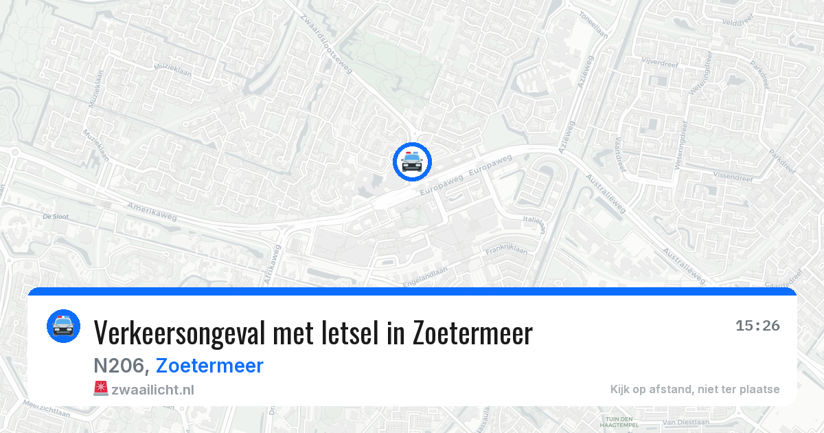 Verkeersongeval met letsel in Zoetermeer — 21 mei 2026