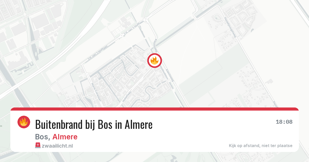 Buitenbrand bij Bos in Almere — 24 jul 2026