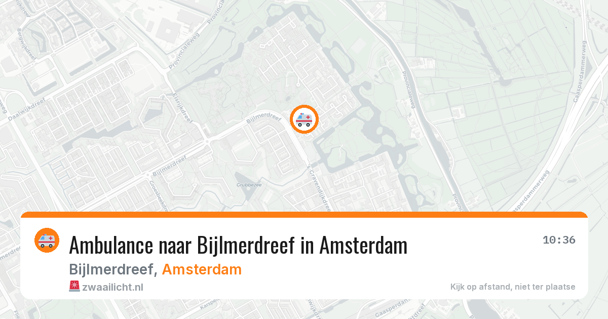 Ambulance naar Bijlmerdreef in Amsterdam — 9 apr 2026