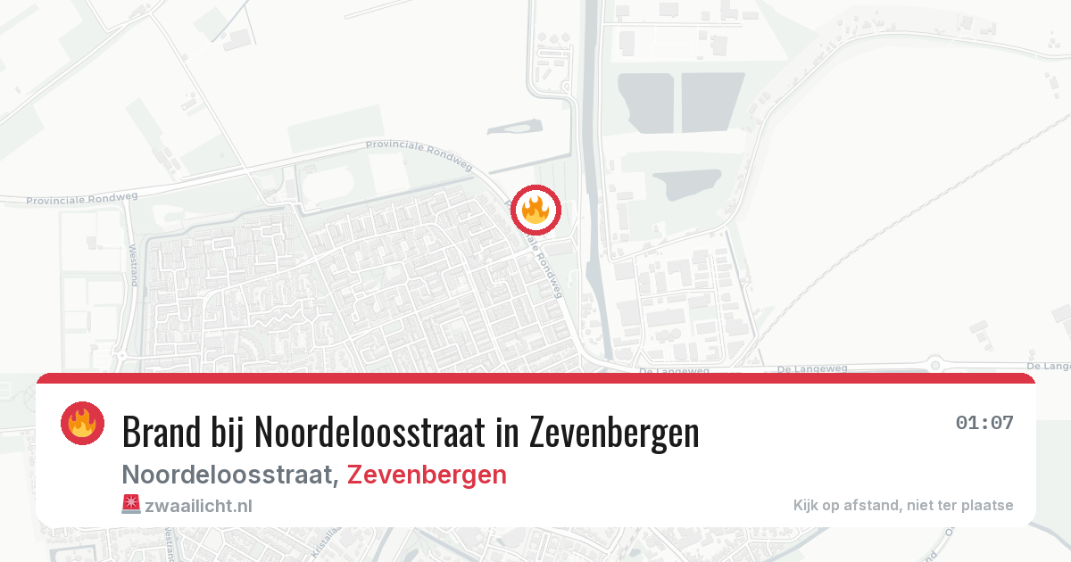 Brand bij Noordeloosstraat in Zevenbergen — 2 mei 2026
