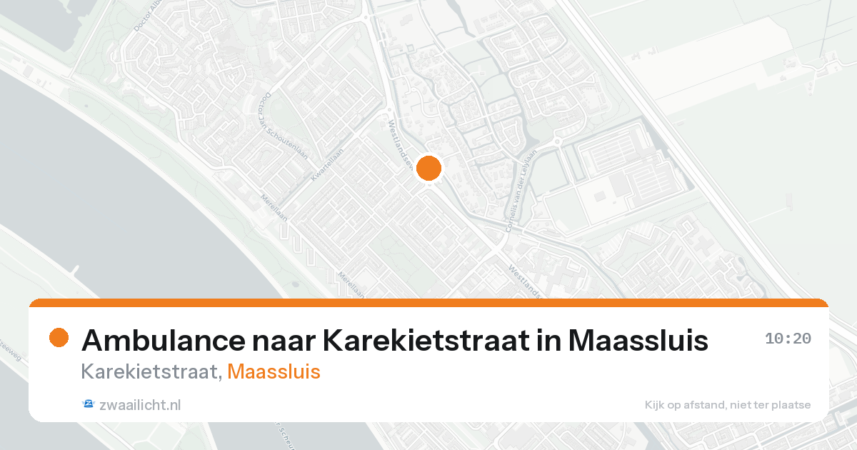 Ambulance naar Karekietstraat in Maassluis — 7 feb 2026
