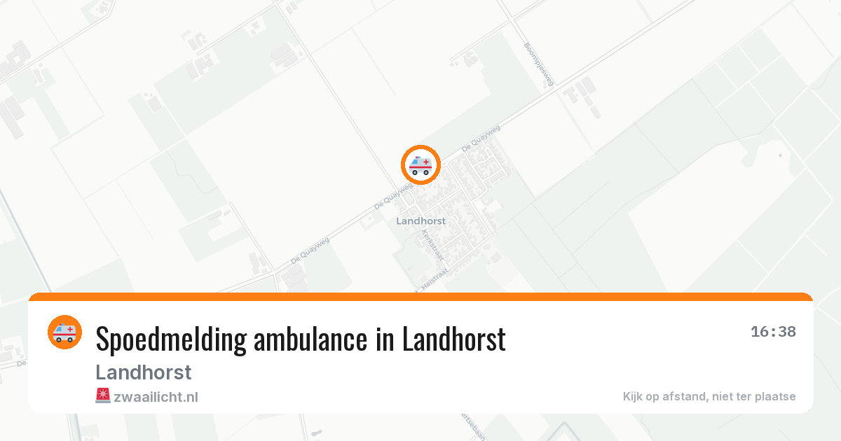 Spoedmelding ambulance in Landhorst — 26 jan 2026