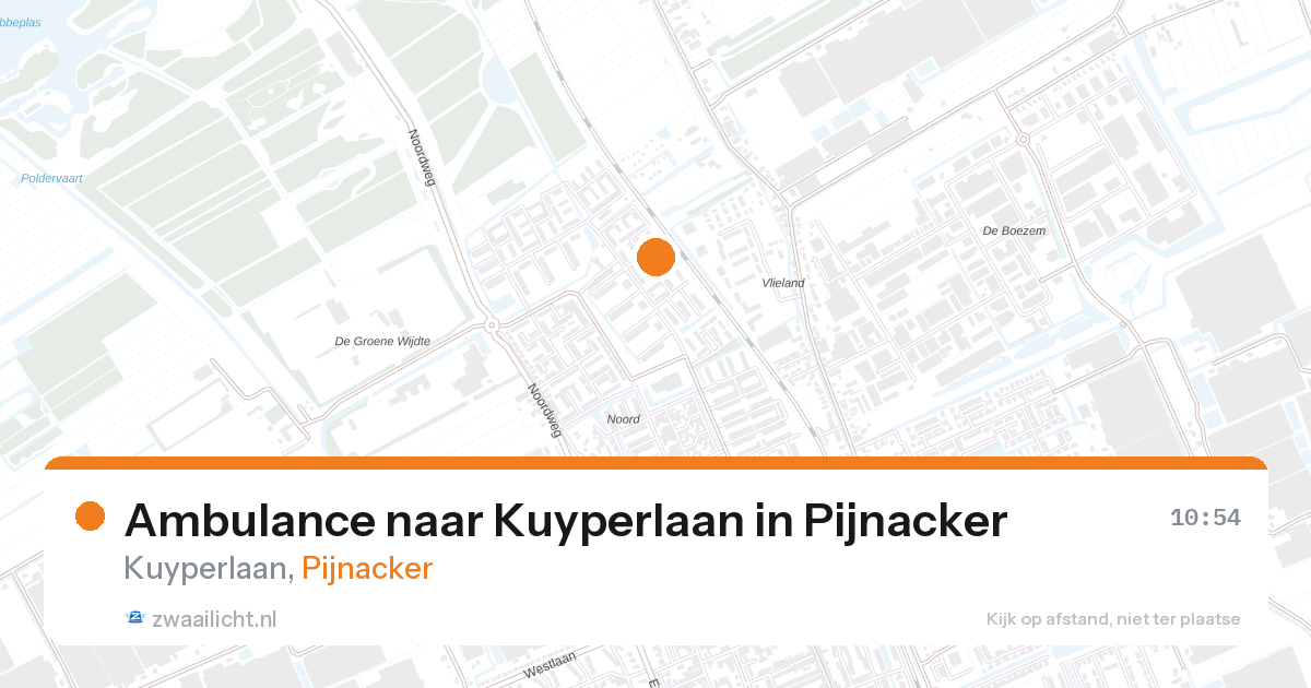 Ambulance naar Kuyperlaan in Pijnacker — 20 feb 2026