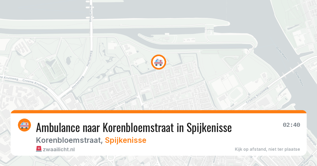 Ambulance naar Korenbloemstraat in Spijkenisse — 24 jun 2026
