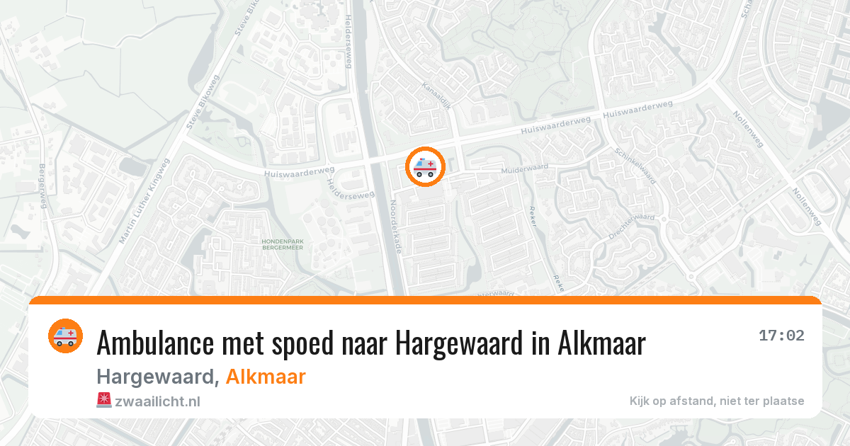 Ambulance met spoed naar Hargewaard in Alkmaar — 8 mei 2026