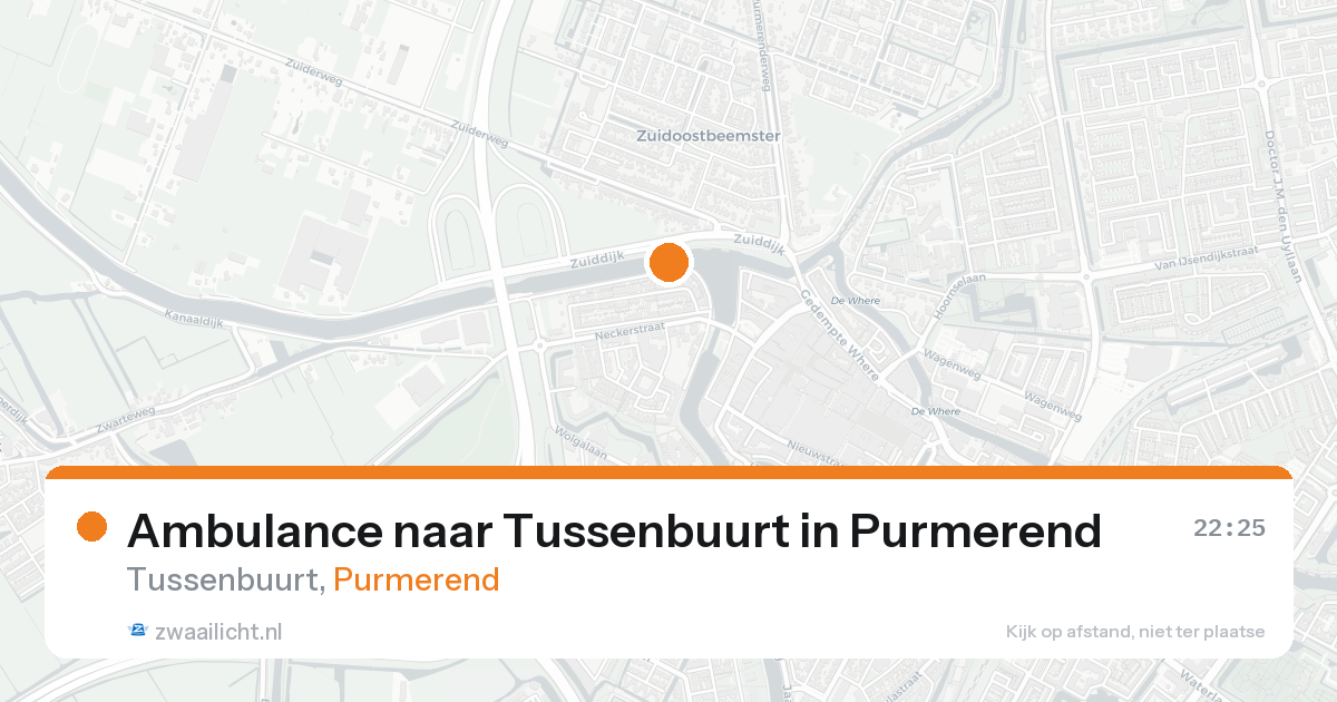 Ambulance naar Tussenbuurt in Purmerend — 30 mei 2026