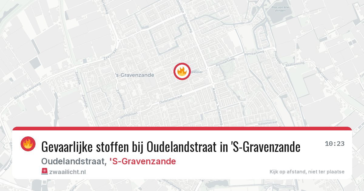 Gevaarlijke stoffen bij Oudelandstraat in 'S-Gravenzande — 19 mei 2026