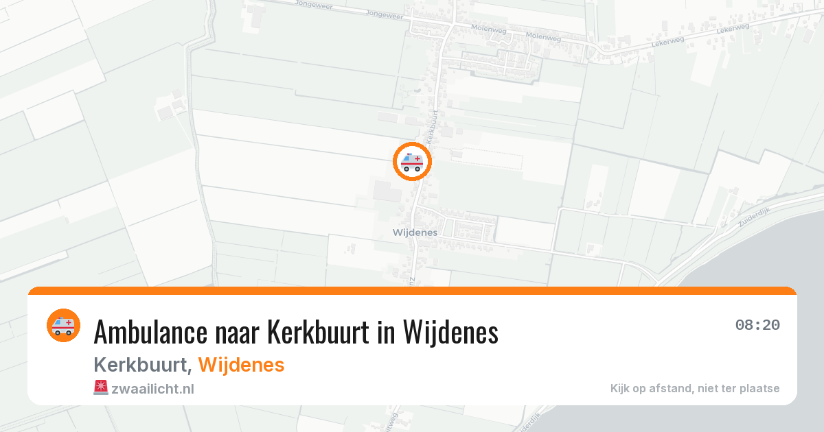 Ambulance naar Kerkbuurt in Wijdenes — 14 jun 2026