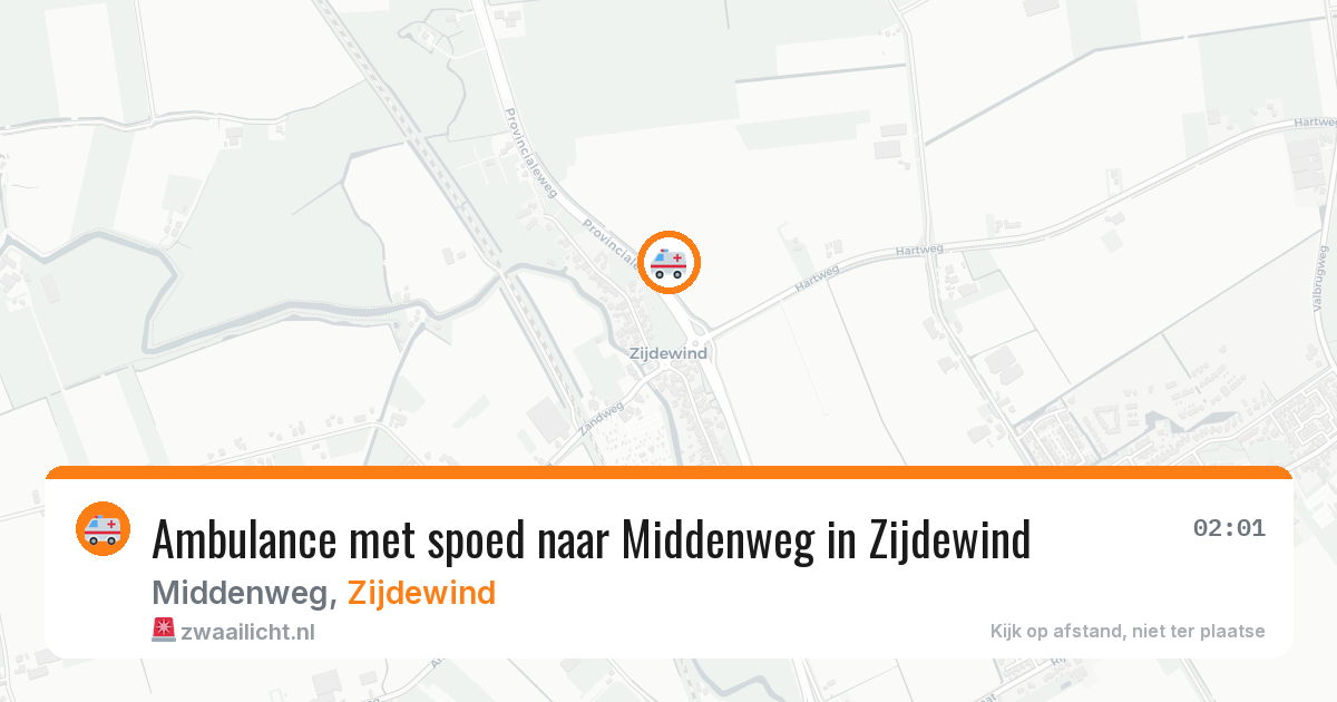 Ambulance met spoed naar Middenweg in Zijdewind — 14 mei 2026