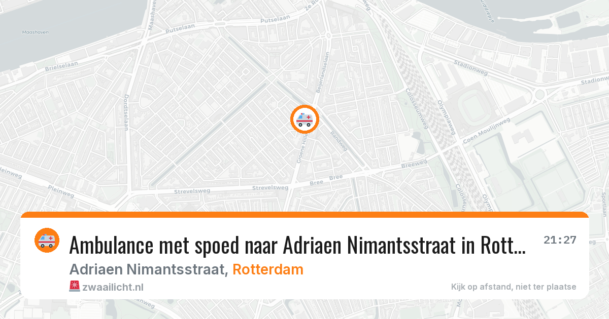 Ambulance met spoed naar Adriaen Nimantsstraat in Rotterdam — 7 apr 2026