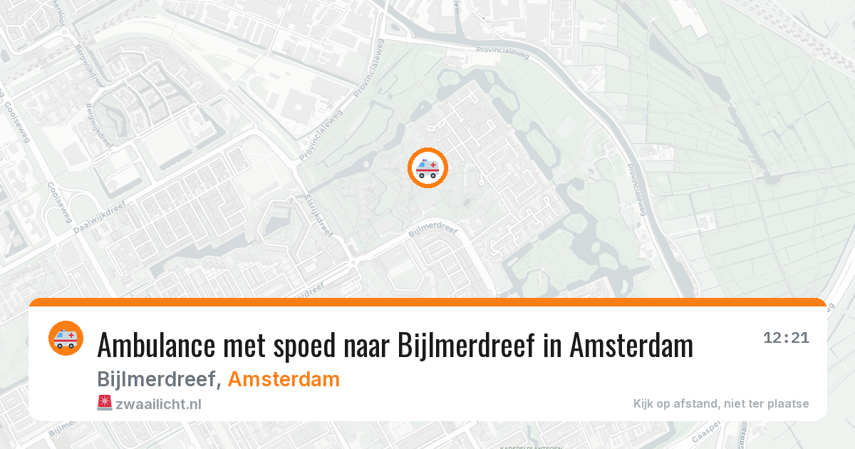 Ambulance met spoed naar Bijlmerdreef in Amsterdam — 6 jul 2026