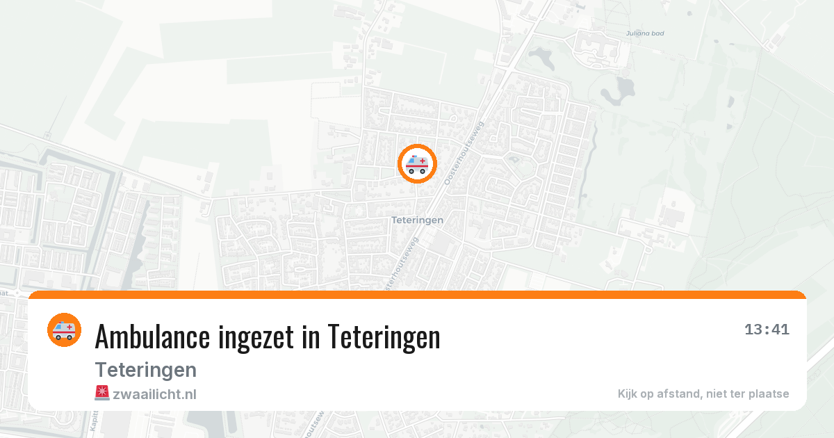 Ambulance ingezet in Teteringen — 17 mrt 2026