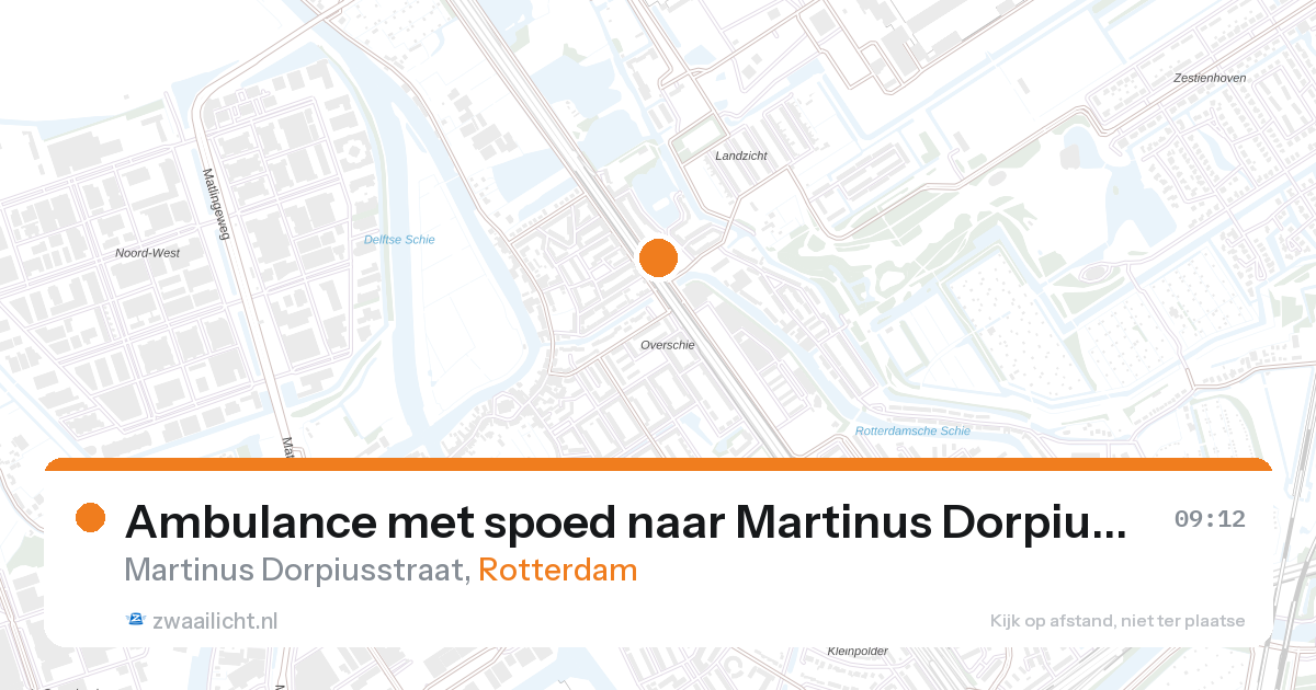 Ambulance met spoed naar Martinus Dorpiusstraat in Rotterdam — 27 aug 2026