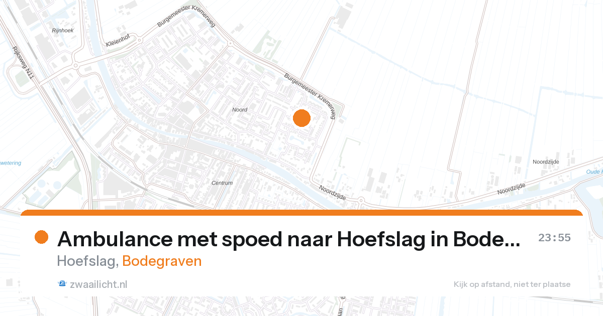 Ambulance met spoed naar Hoefslag in Bodegraven — 31 mei 2026