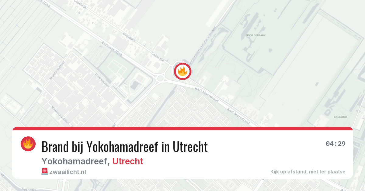 Brand bij Yokohamadreef in Utrecht — 7 jul 2026