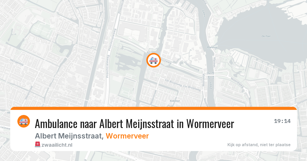 Ambulance naar Albert Meijnsstraat in Wormerveer — 26 jul 2026