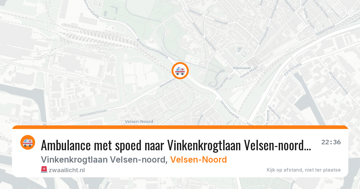 Ambulance met spoed naar Vinkenkrogtlaan Velsen-noord in Velsen-Noord — 8 aug 2026
