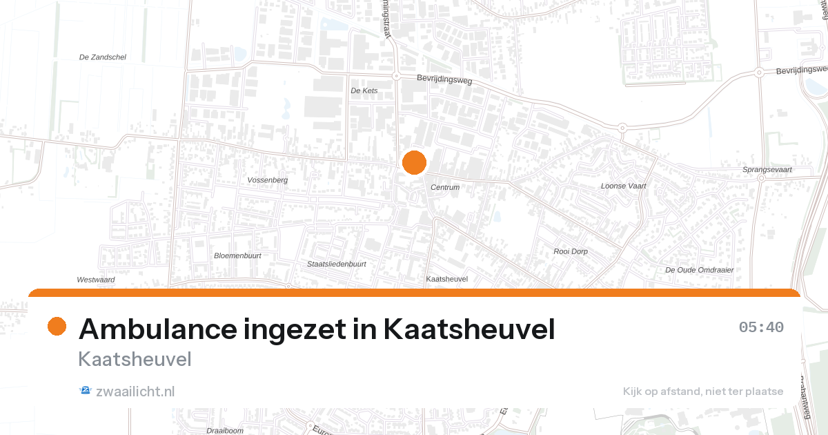 Ambulance ingezet in Kaatsheuvel — 29 jun 2026
