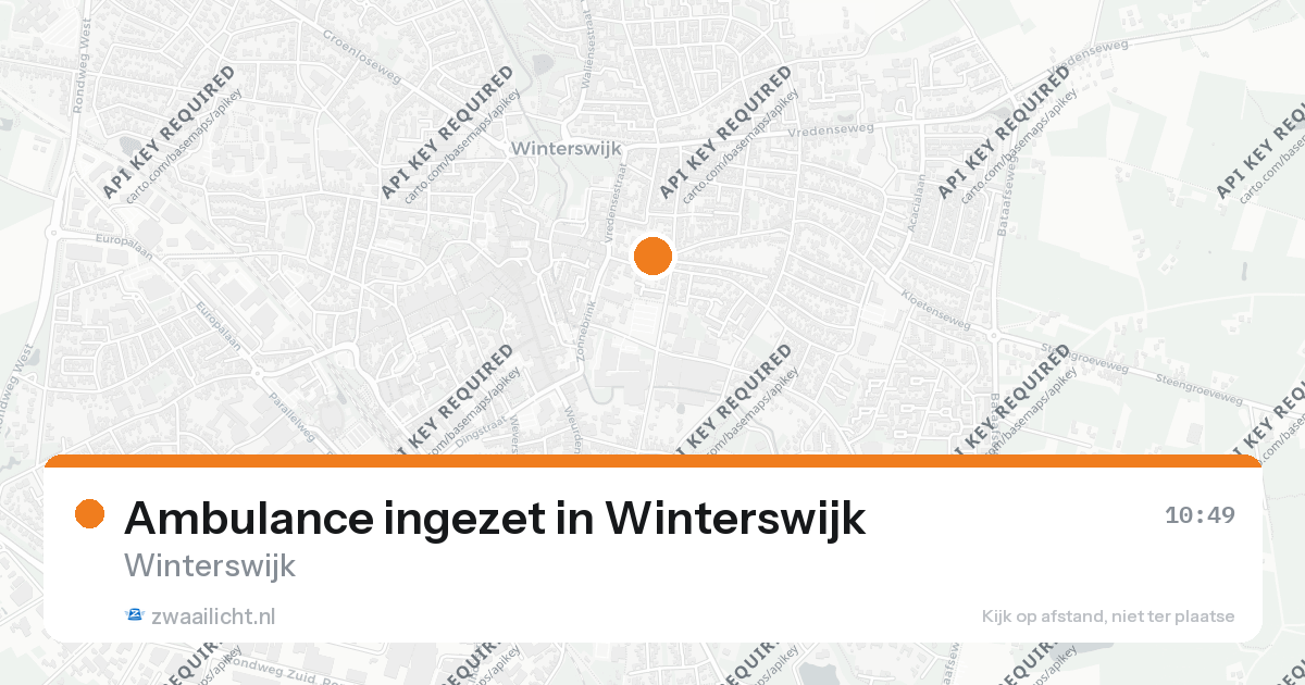 Ambulance ingezet in Winterswijk — 26 aug 2026