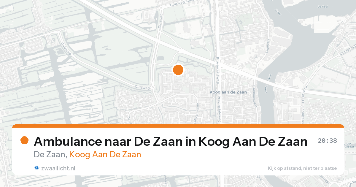 Ambulance naar De Zaan in Koog Aan De Zaan — 23 aug 2026