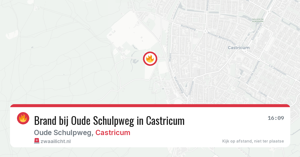 Brand bij Oude Schulpweg in Castricum — 21 jun 2026