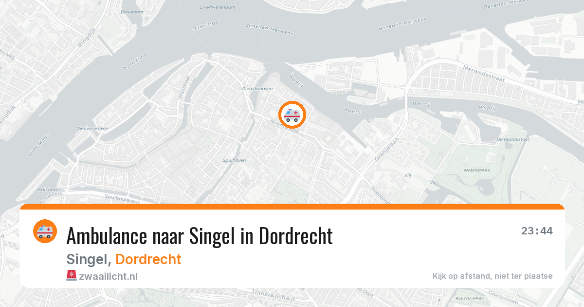 Ambulance naar Singel in Dordrecht — 28 jan 2026
