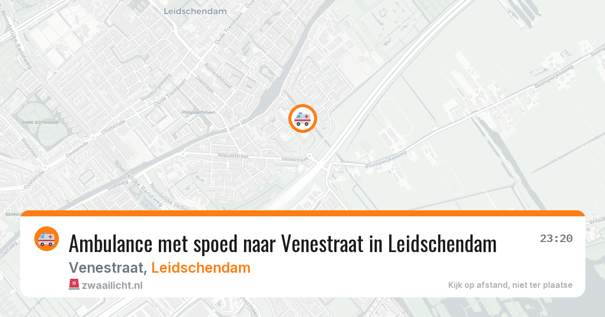 Ambulance met spoed naar Venestraat in Leidschendam — 29 mei 2026
