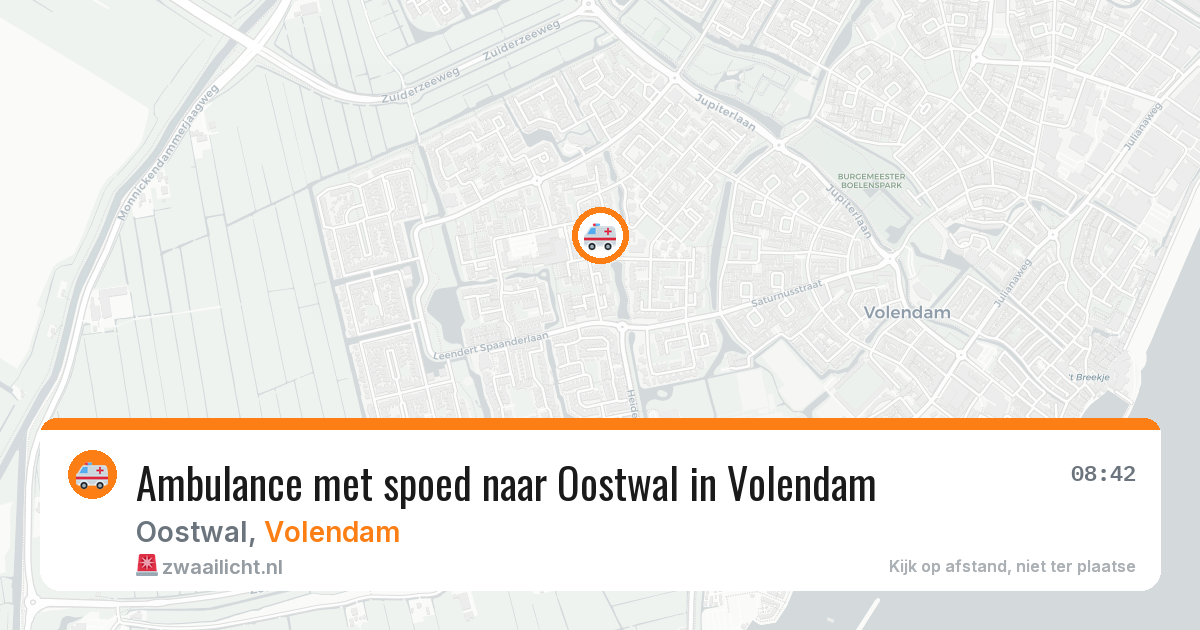 Ambulance met spoed naar Oostwal in Volendam — 11 apr 2026
