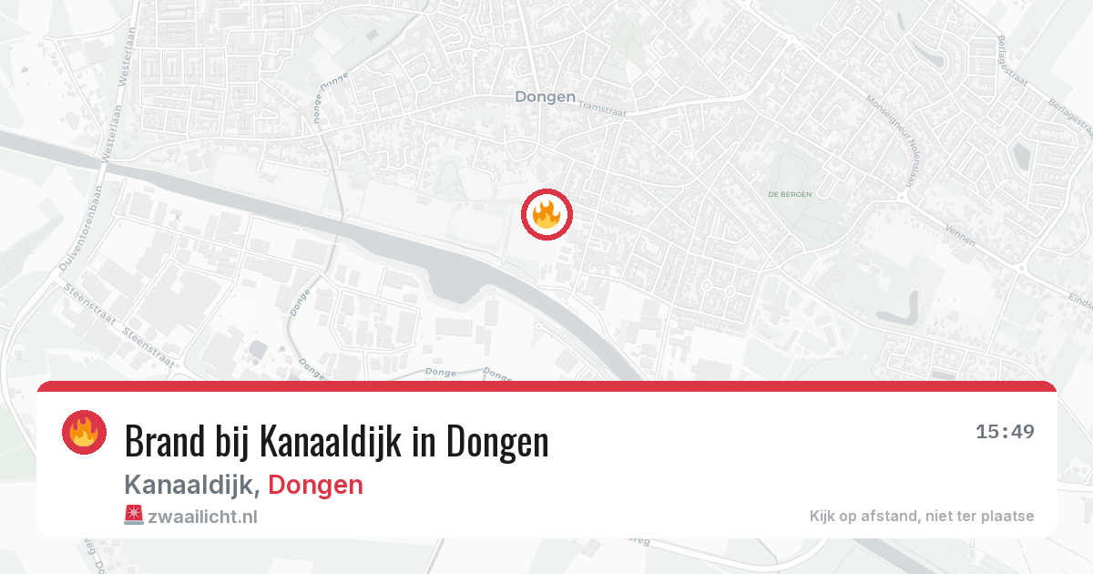 Brand bij Kanaaldijk in Dongen — 30 jun 2026