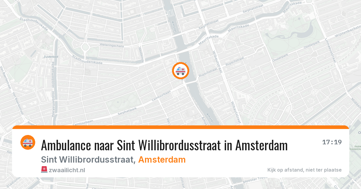 Ambulance naar Sint Willibrordusstraat in Amsterdam — 11 jul 2026