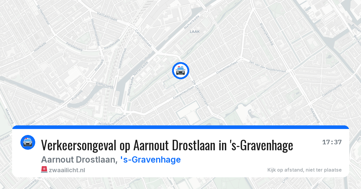 Verkeersongeval op Aarnout Drostlaan in 's-Gravenhage — 3 jul 2026
