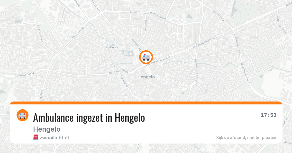 Ambulance ingezet in Hengelo — 18 jul 2026