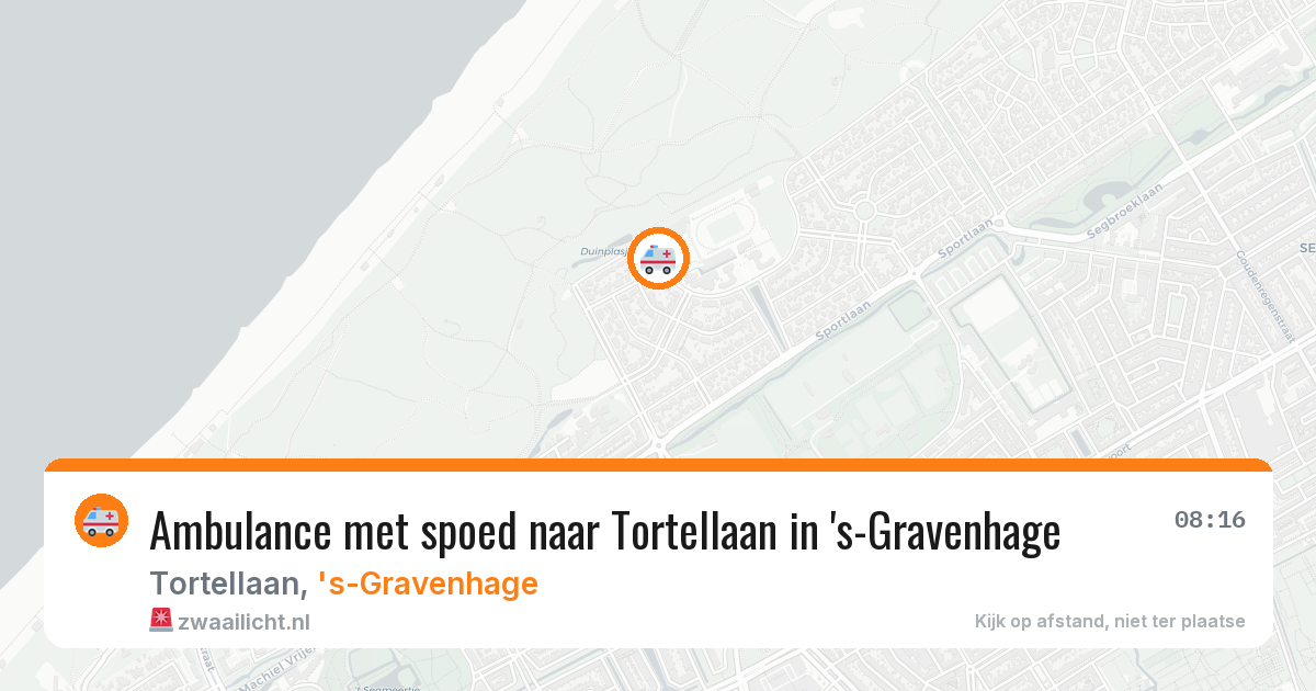 Ambulance met spoed naar Tortellaan in 's-Gravenhage — 23 apr 2026