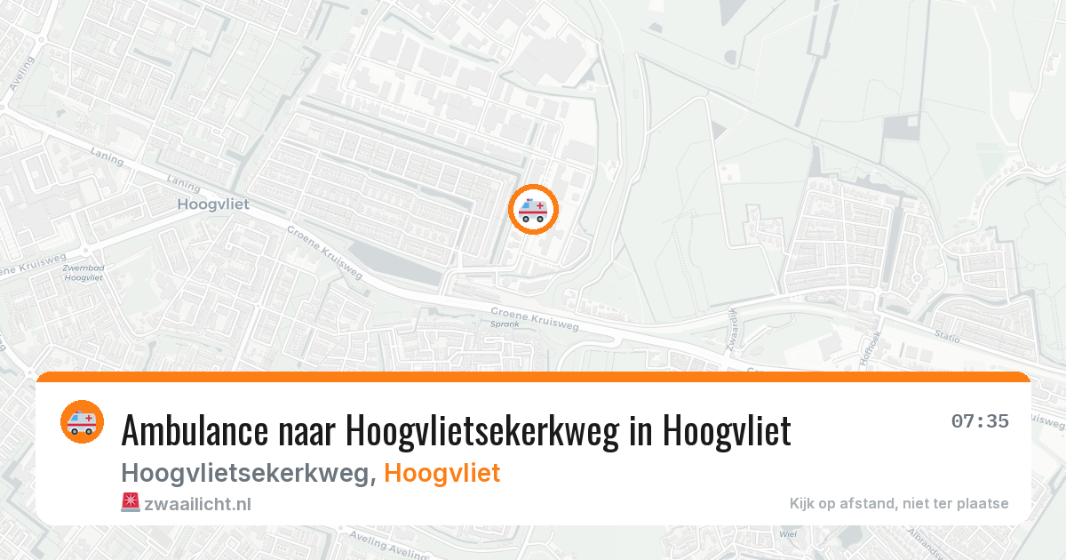 Ambulance naar Hoogvlietsekerkweg in Hoogvliet — 19 mei 2026