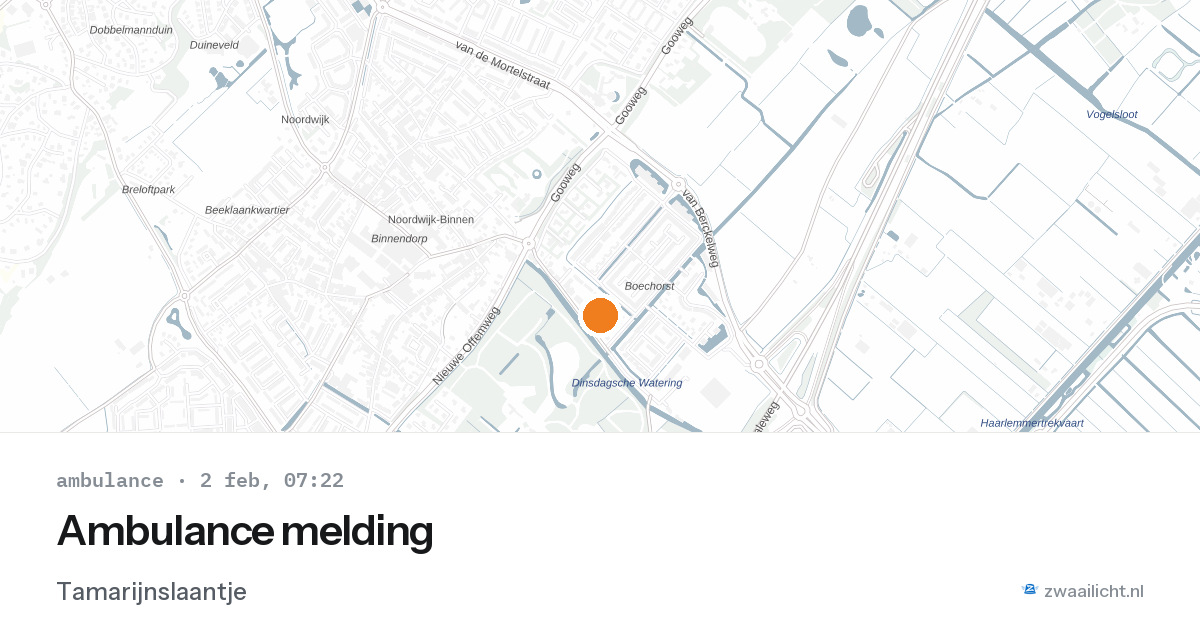 Ambulance melding — 2 feb 2026