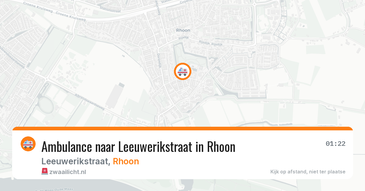 Ambulance naar Leeuwerikstraat in Rhoon — 23 apr 2026