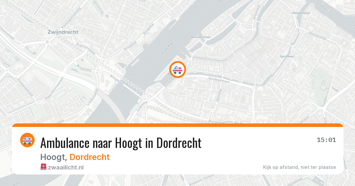 Ambulance naar Hoogt in Dordrecht — 4 apr 2026