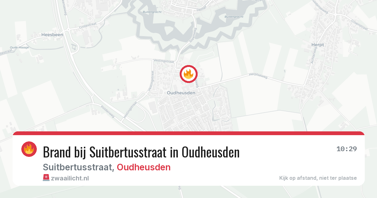 Brand bij Suitbertusstraat in Oudheusden — 22 mei 2026