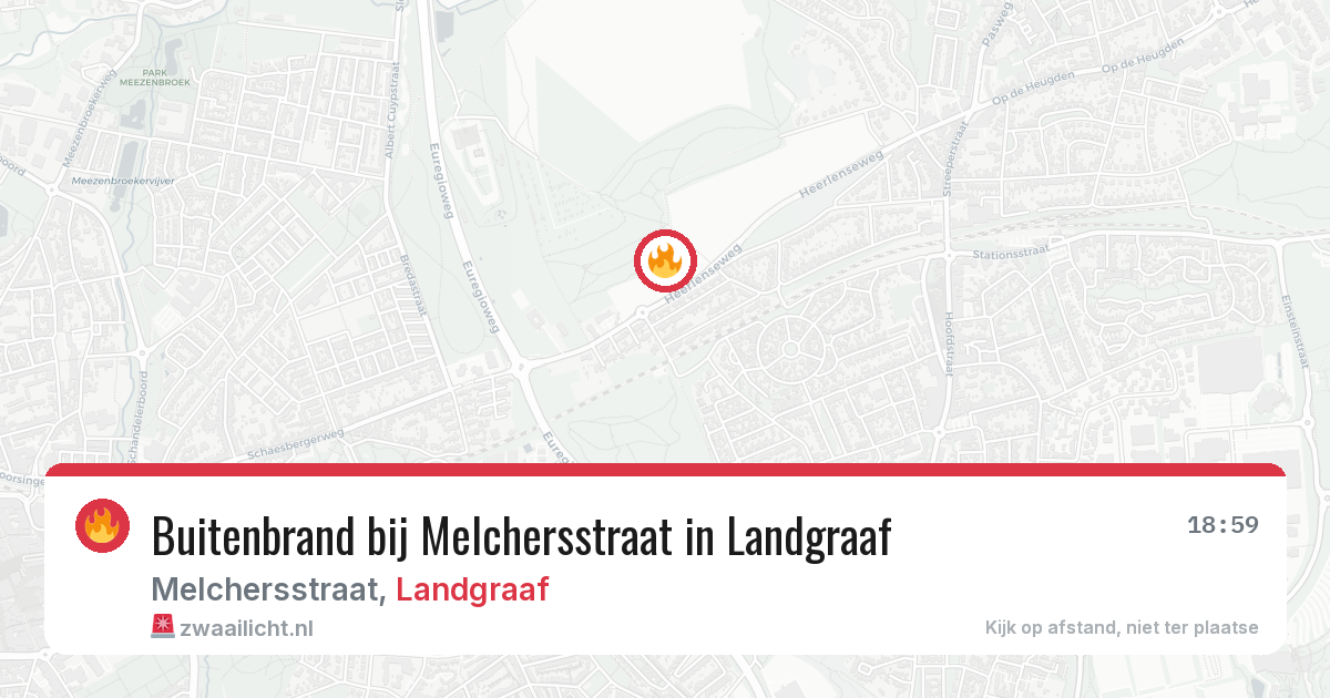 Buitenbrand bij Melchersstraat in Landgraaf — 2 aug 2026